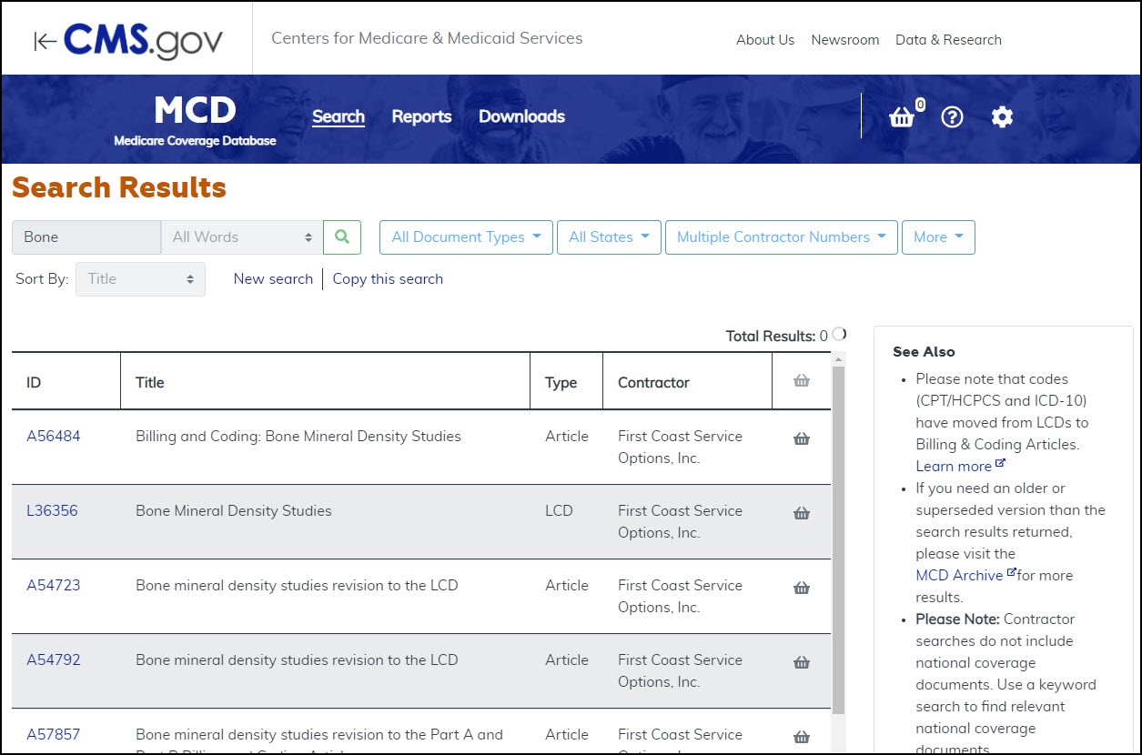  Resultados de búsqueda de MCD