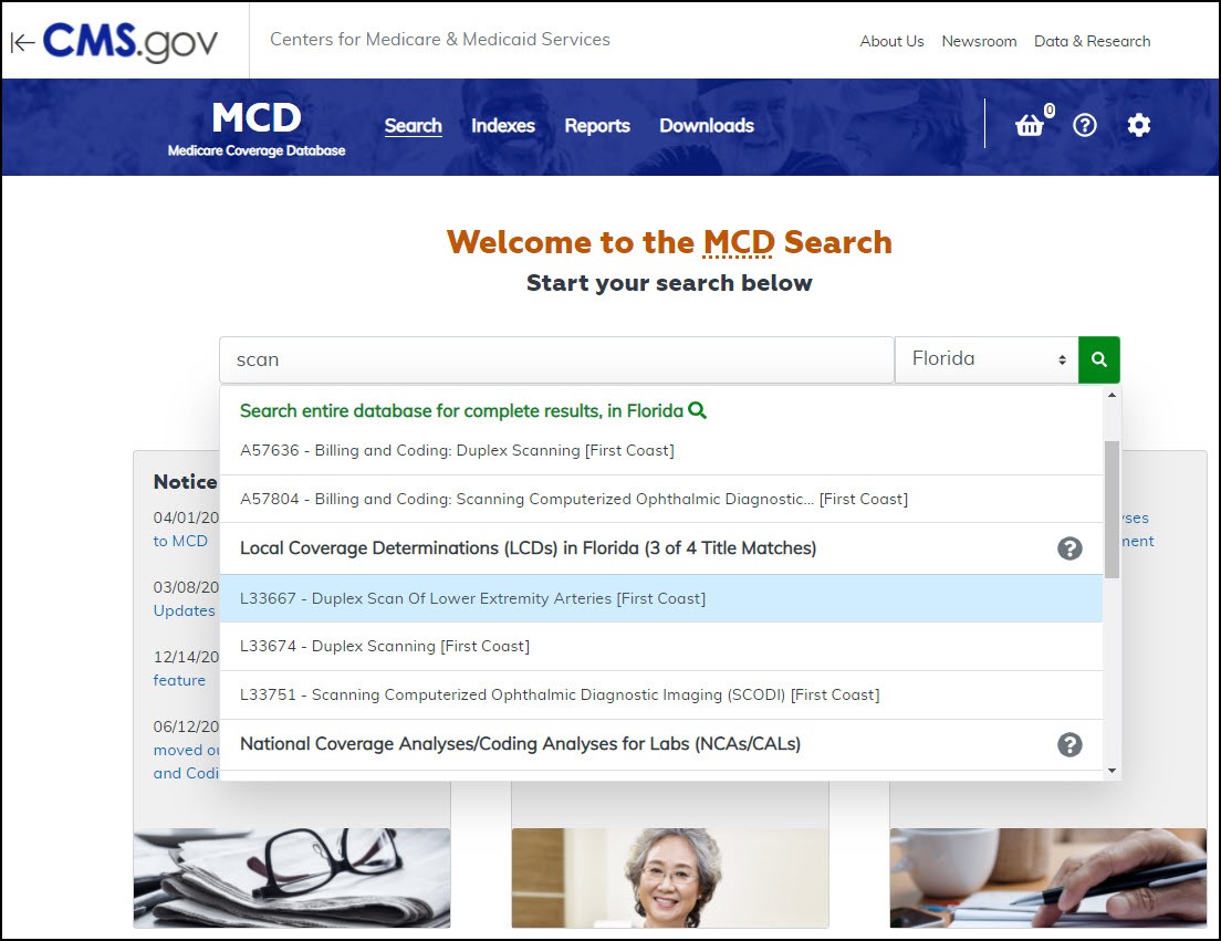 Lista de sugerencias