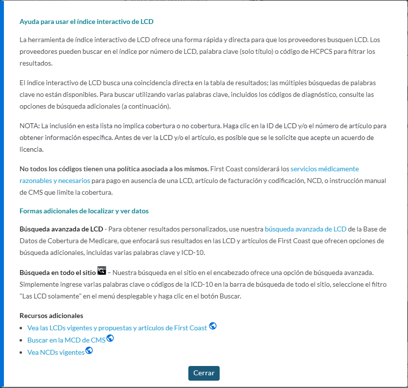 Ayuda para utilizar esta herramienta 