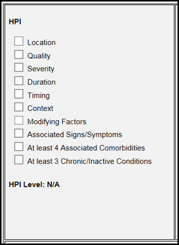   Title: HPI - Description: HPI