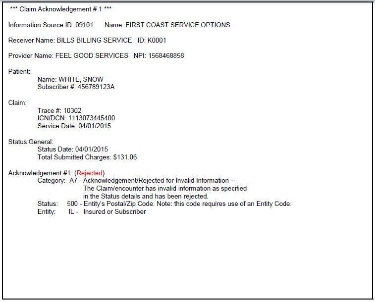 277CA rejected (cont.)