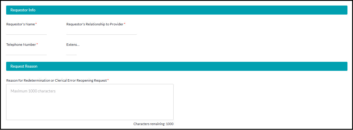 Part B – Redetermination request form 3