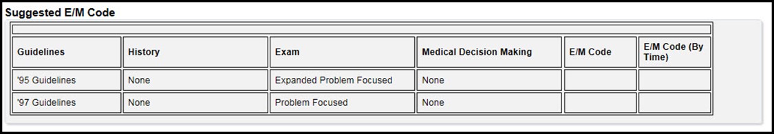   Title: suggested code - Description: suggested code