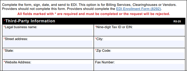 Third Party Information