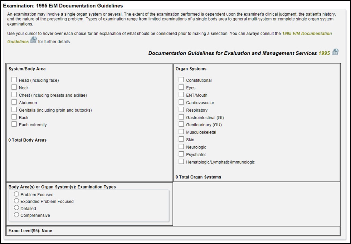   Title: Examination 1995 guidelines - Description: Examination 1995 guidelines