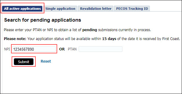 Query with NPI only