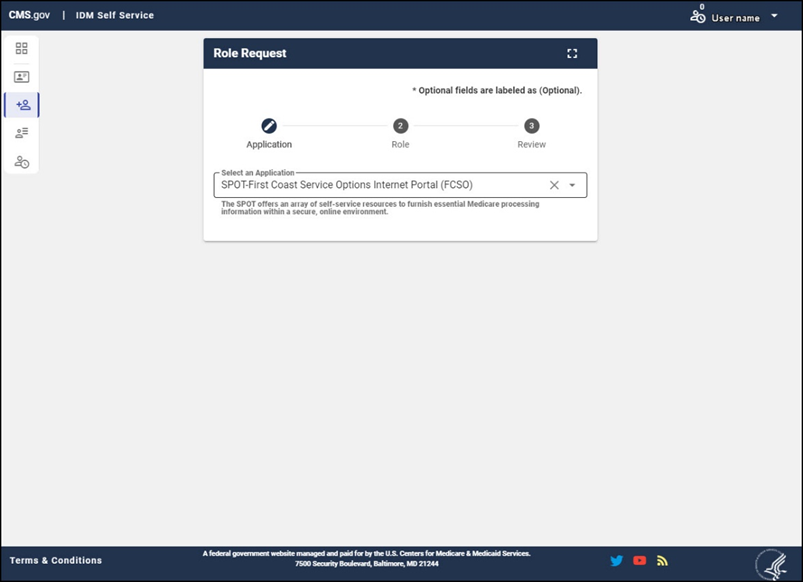 seleccione aplicación