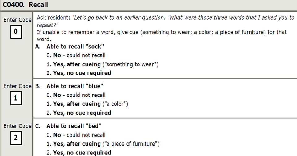 Captura de pantalla de C0400 - Recordar