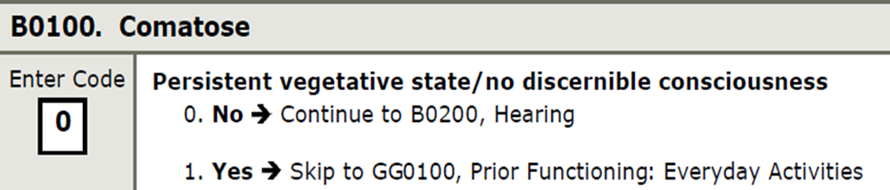 screen shot of B0100 Comatose