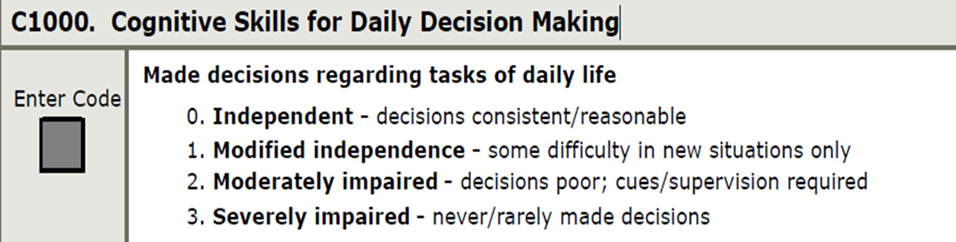 screen shot of Cognitive Skills for Daily Decision Making