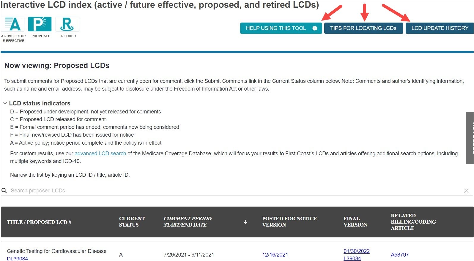 Three resources are at the top right