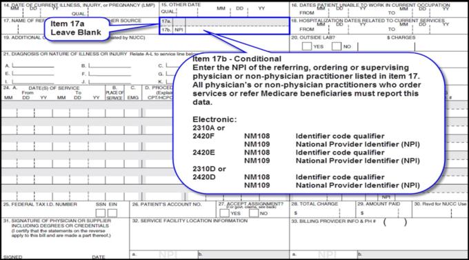Ejemplo de los puntos 17a y 17b