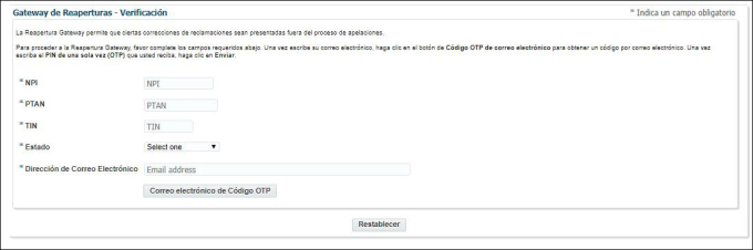 Gateway de reaperturas - verificación